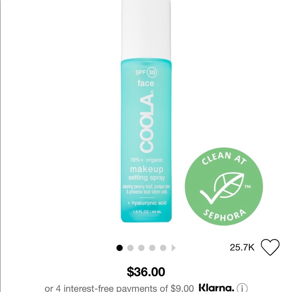 Coola makeup setting spray NEW